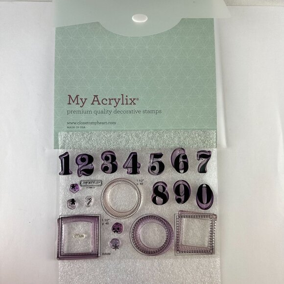 My Acrylix Advent Calendar Workshop Holidays Stamps Set - Picture 1 of 2